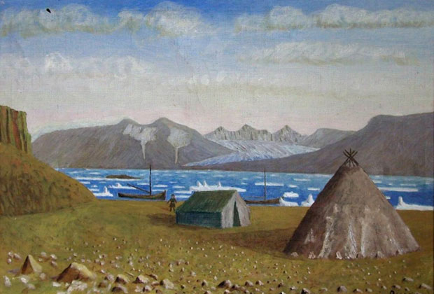 Картина художника Вылка И.К. Незнаемый залив. Льды в Карском море Картина художника Вылка И.К. Незнаемый залив. Льды в Карском море